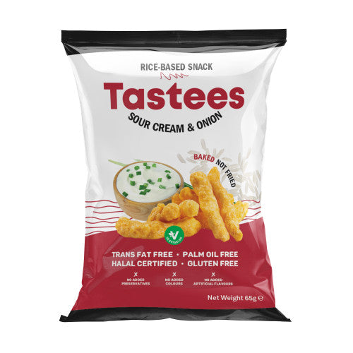 TASTEES SOUR CREAM & ONION 65g